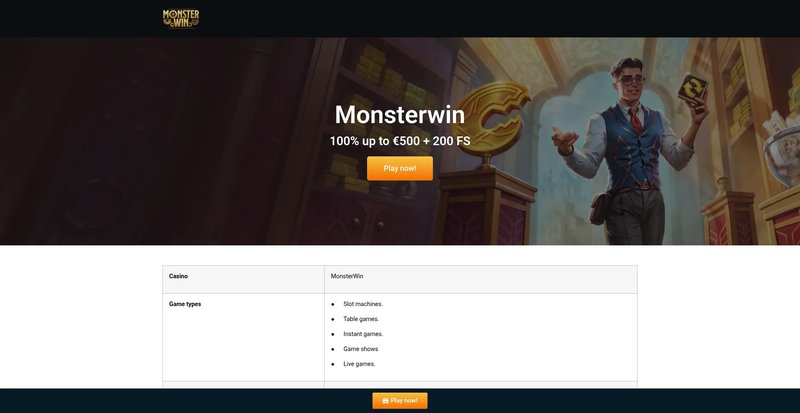 Découvrez l'Expérience Monsterwin Casino : Le Meilleur Casino en Ligne en France, monsterwin inscription